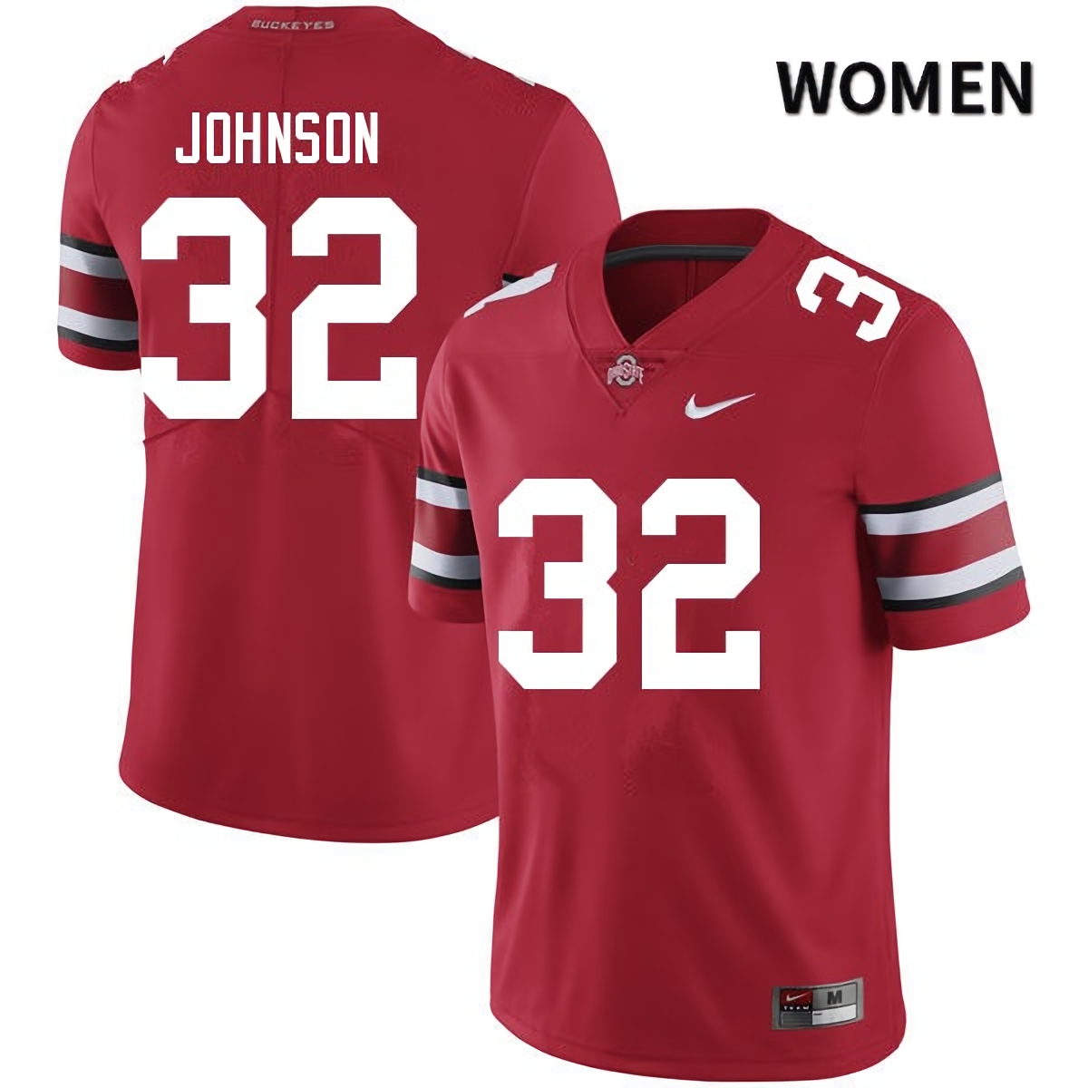 Jakailin Johnson Ohio State Buckeyes Women's NCAA #32 Red College Stitched Football Jersey HPX8056JO